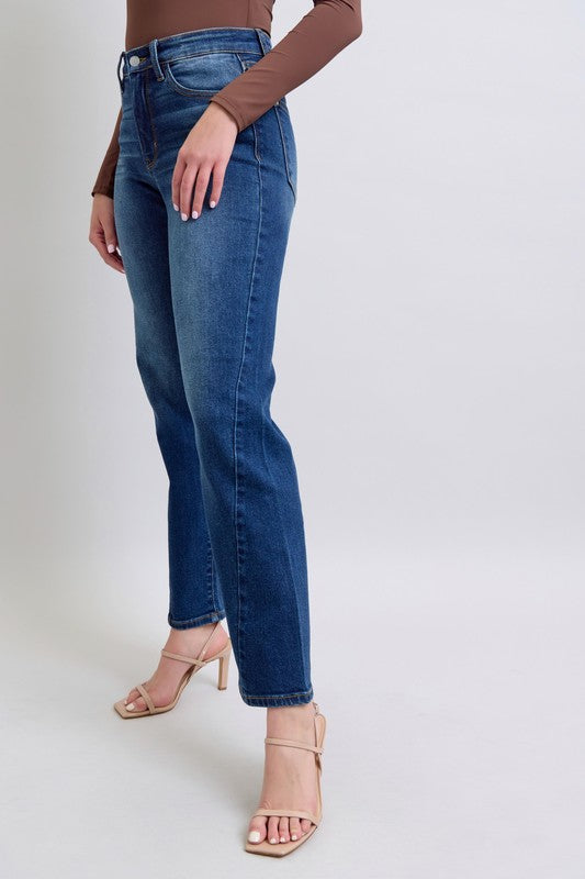 Medium Judy Blue Full Size Side Seam Detail Straight Jeans With Pockets