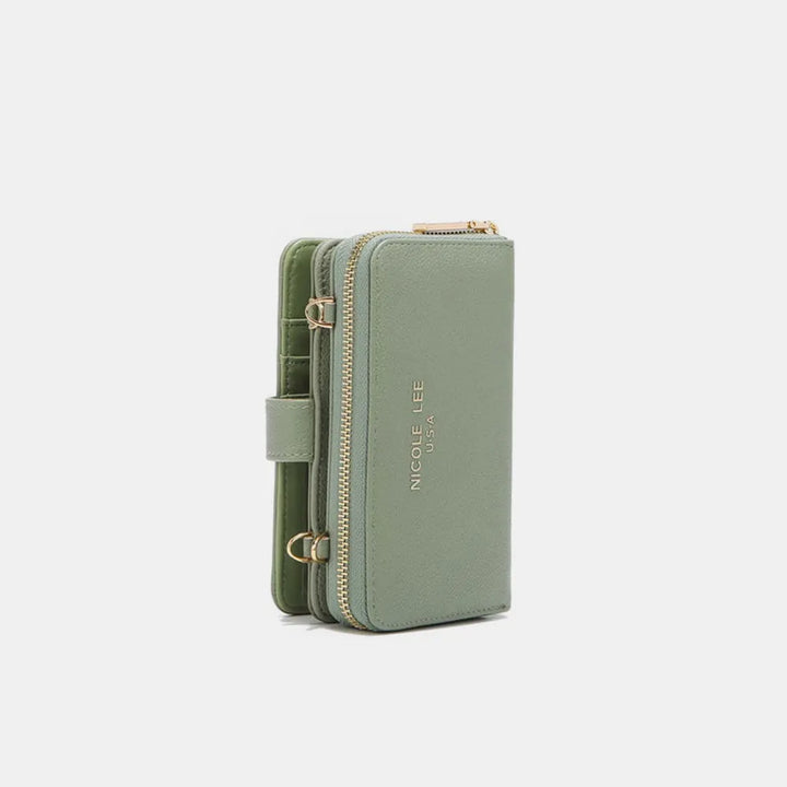 Wine Nicole Lee Usa 2 Piece Phone Case Crossbody Wallet