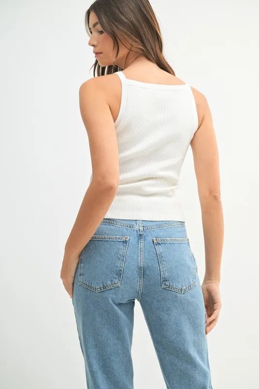 Mable Ribbed Knit Tank 1