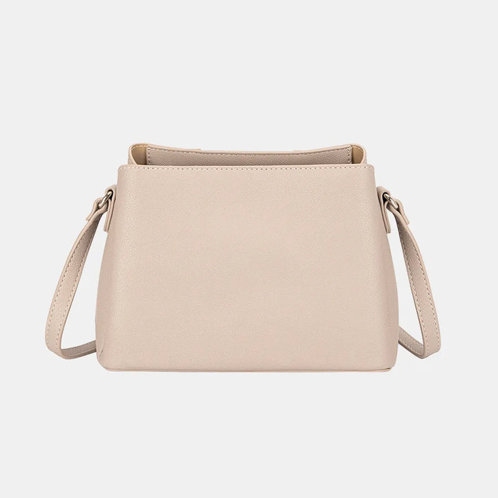 Black David Jones Pu Leather Crossbody Bag 2