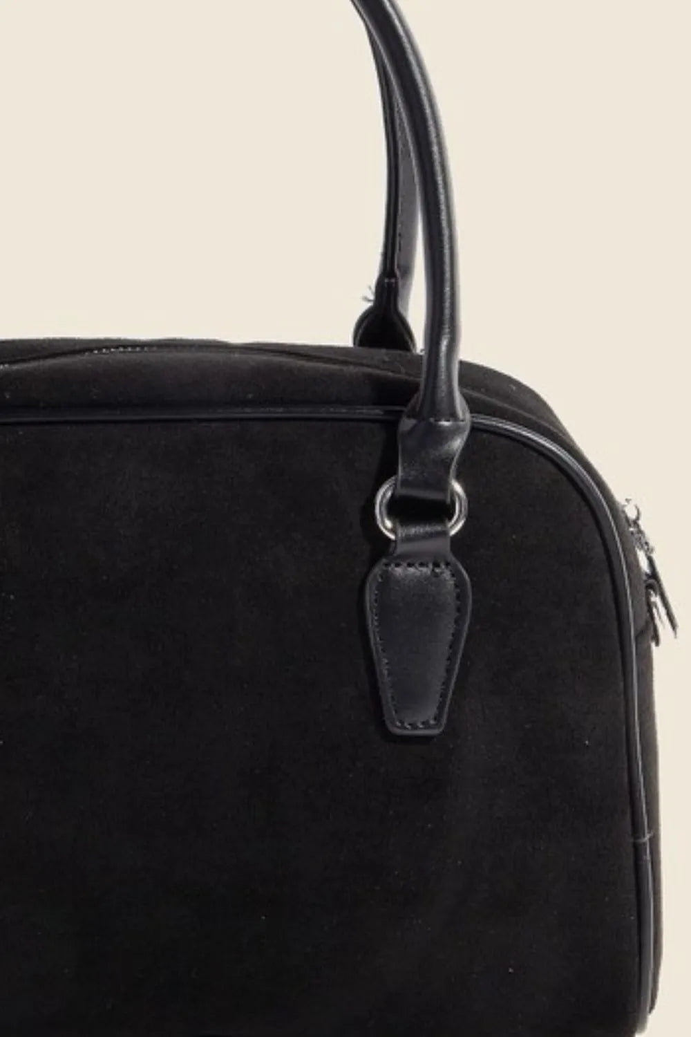 Fame Faux Leather Handle Boxy Handbag 1