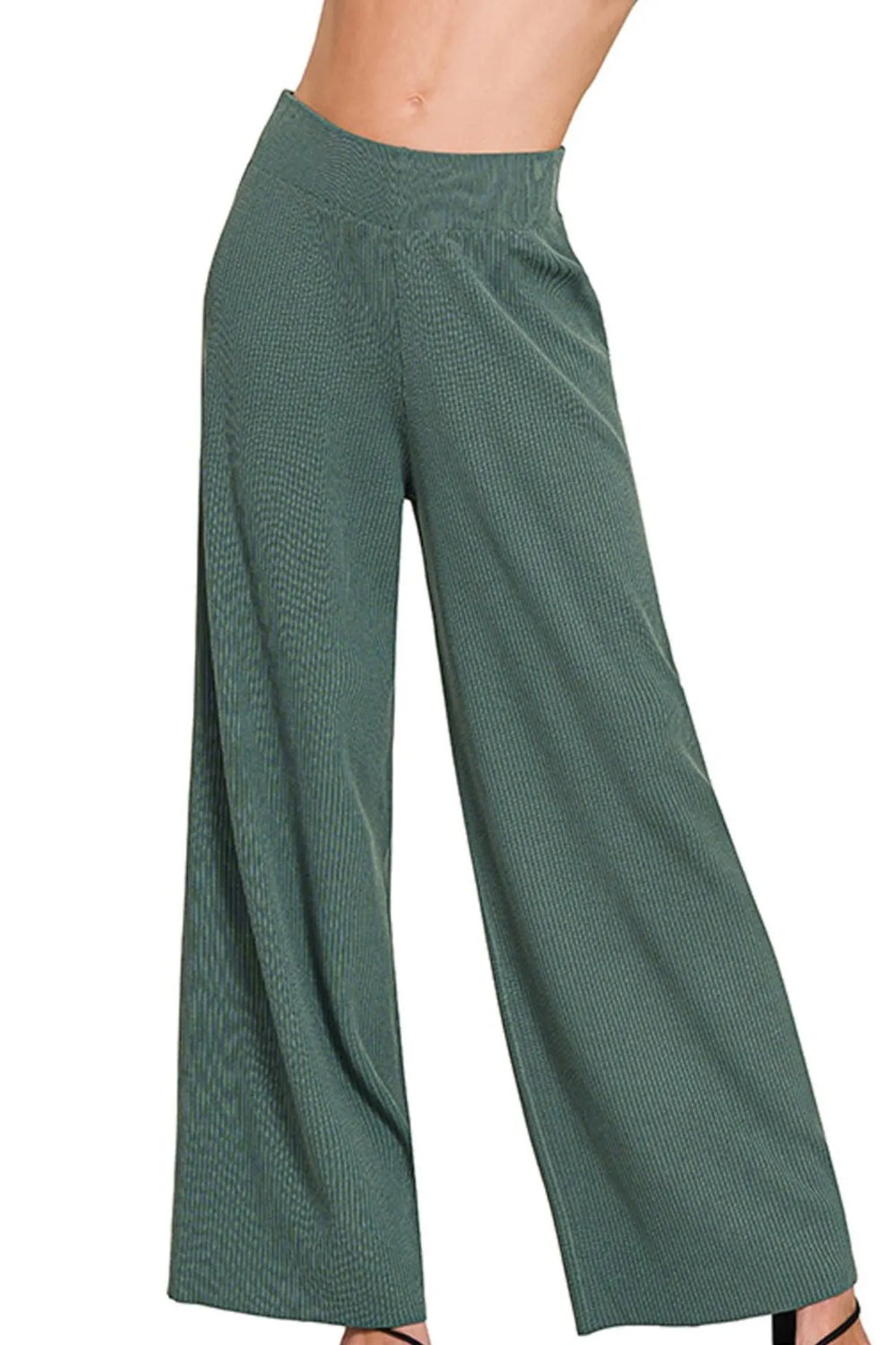 Ash Jade Zenana Viscose Ribbed Sweater Pants 3