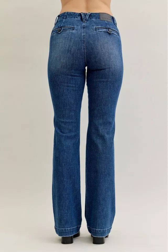 Dk Judy Blue Full Size Mid Rise Bootcut Jeans With Welt Pockets Plus Size