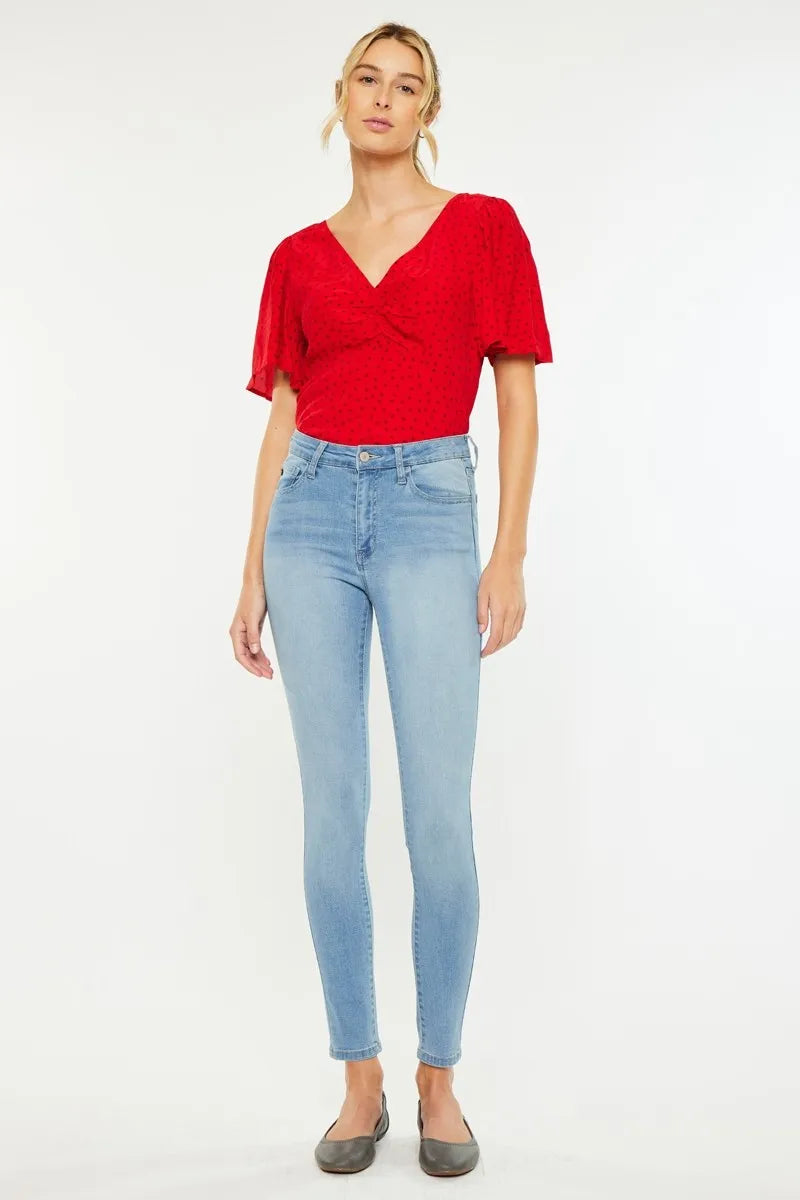 Medium Light Kancan High Rise Super Skinny Jeans