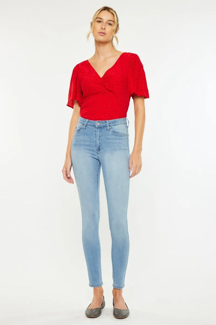 Medium Light Kancan High Rise Super Skinny Jeans