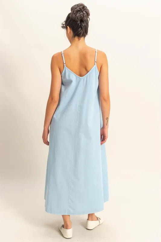 Hyfve Dyed V Neck Loose Dress 2