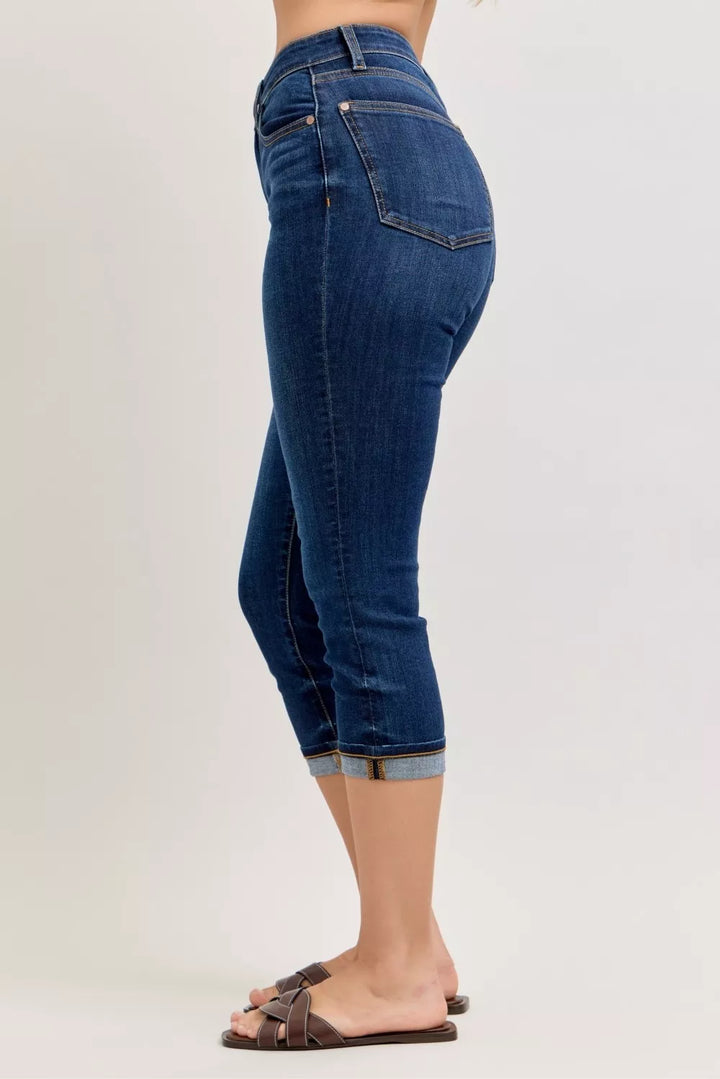 Dk Judy Blue High Waist Capri Jeans With Single Cuff