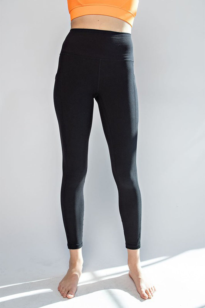 Black Faith Apparel High Waist Wide Waistband Leggings