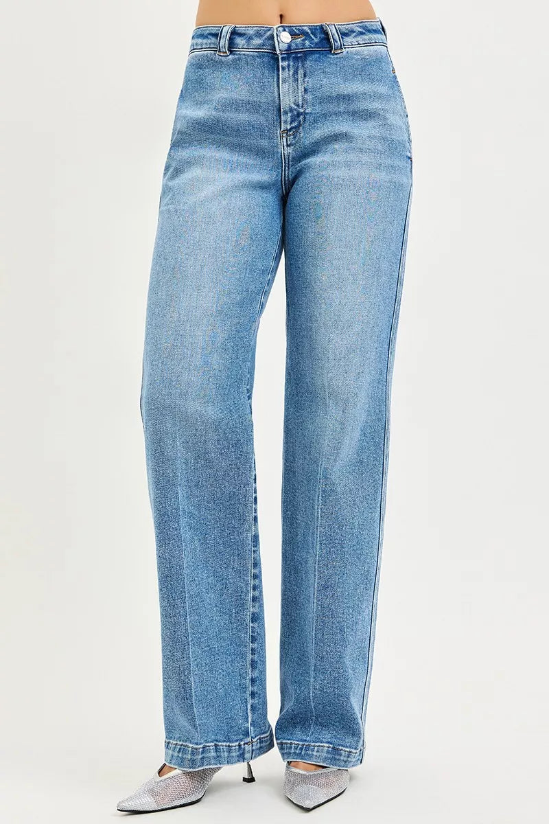 Medium Risen Slouchy Straight Jeans