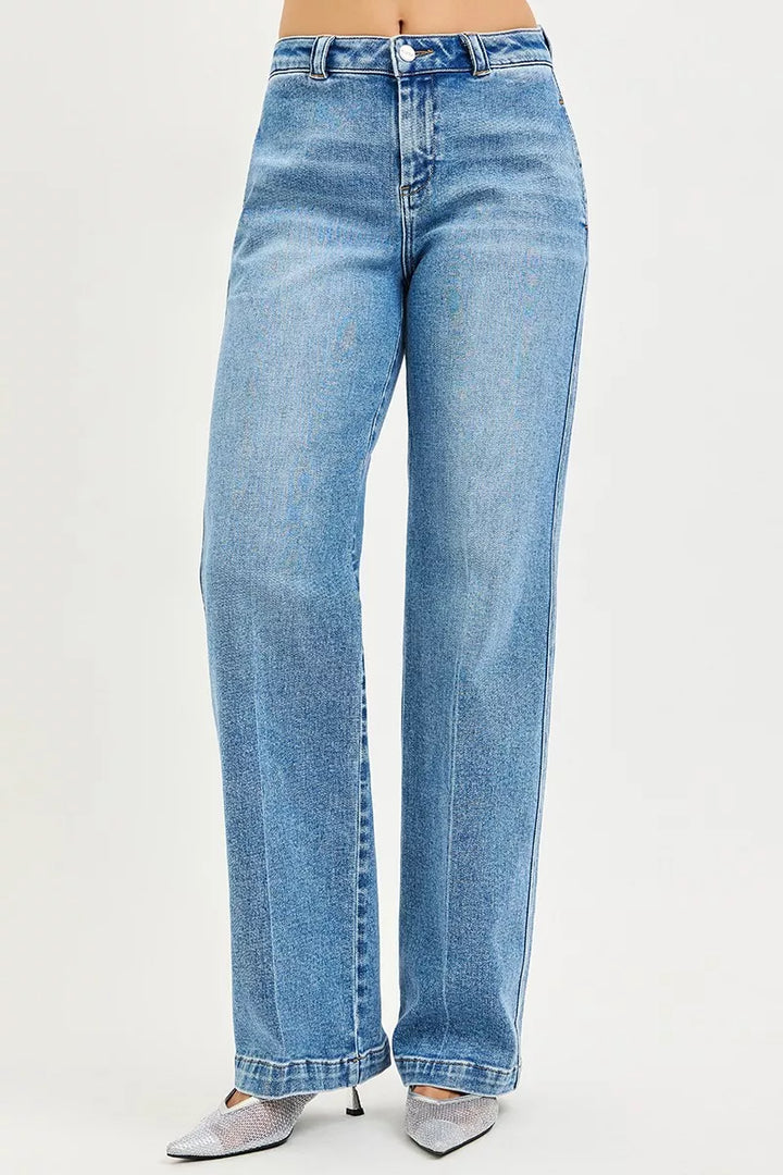 Medium Risen Slouchy Straight Jeans