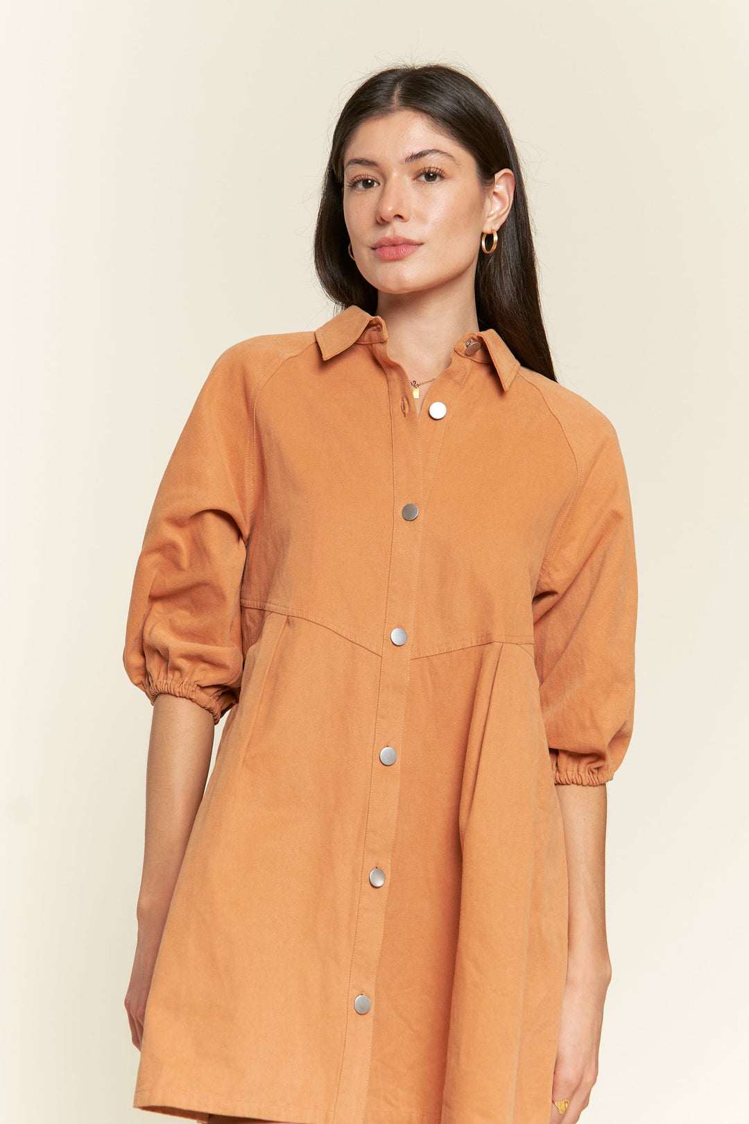 CAMEL Washed Denim Style Dress