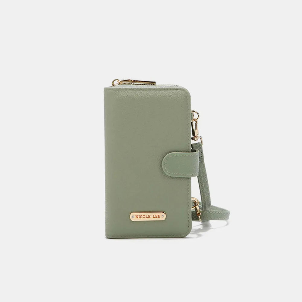 Bronze Nicole Lee Usa 2 Piece Phone Case Crossbody Wallet