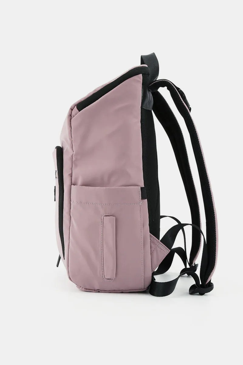 Khaki Himawari Nylon Waterproof Backpack Bag