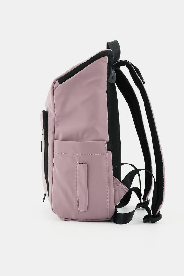 Khaki Himawari Nylon Waterproof Backpack Bag