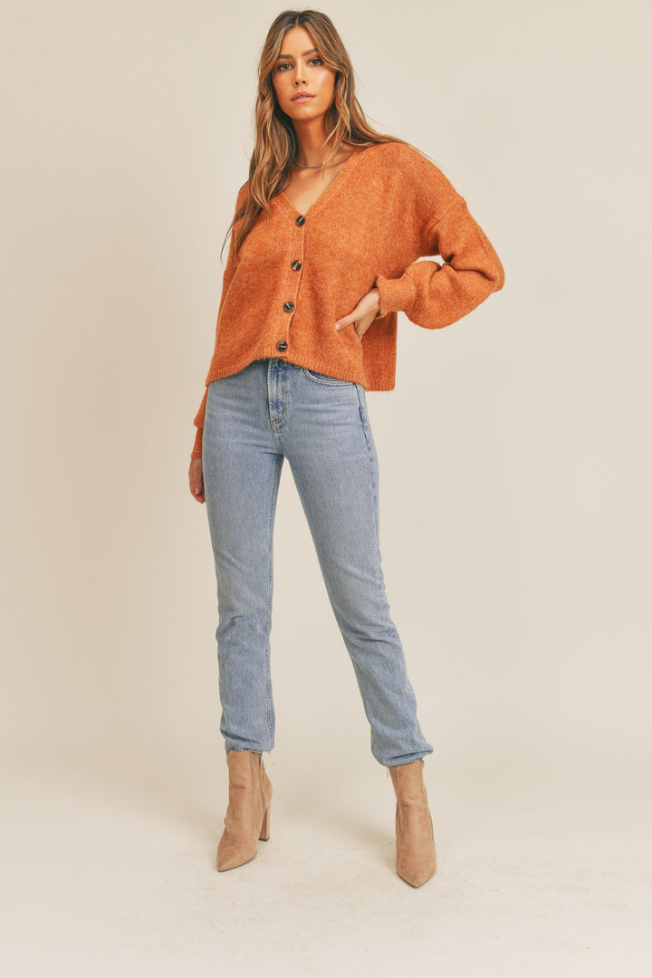 Mable Long Sleeve Button Down Sweater Cardigan