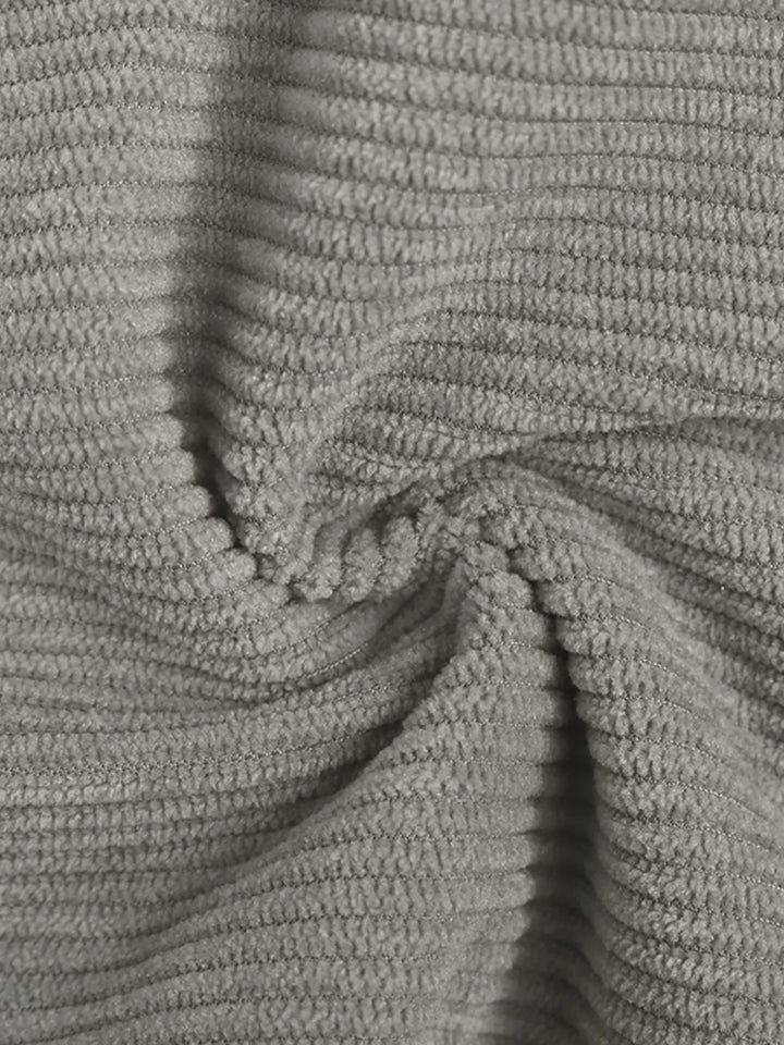 Slit Wide Leg Overalls With Pockets