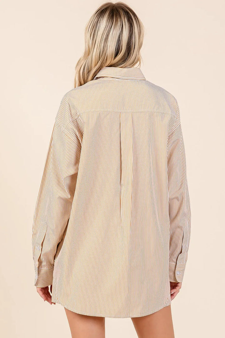 Bronze Mittoshop Striped Shirt And Shorts Set 1