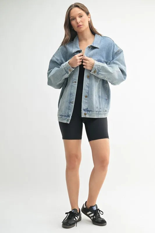Md.Denim Mono B Boxy Cut Denim Jacket