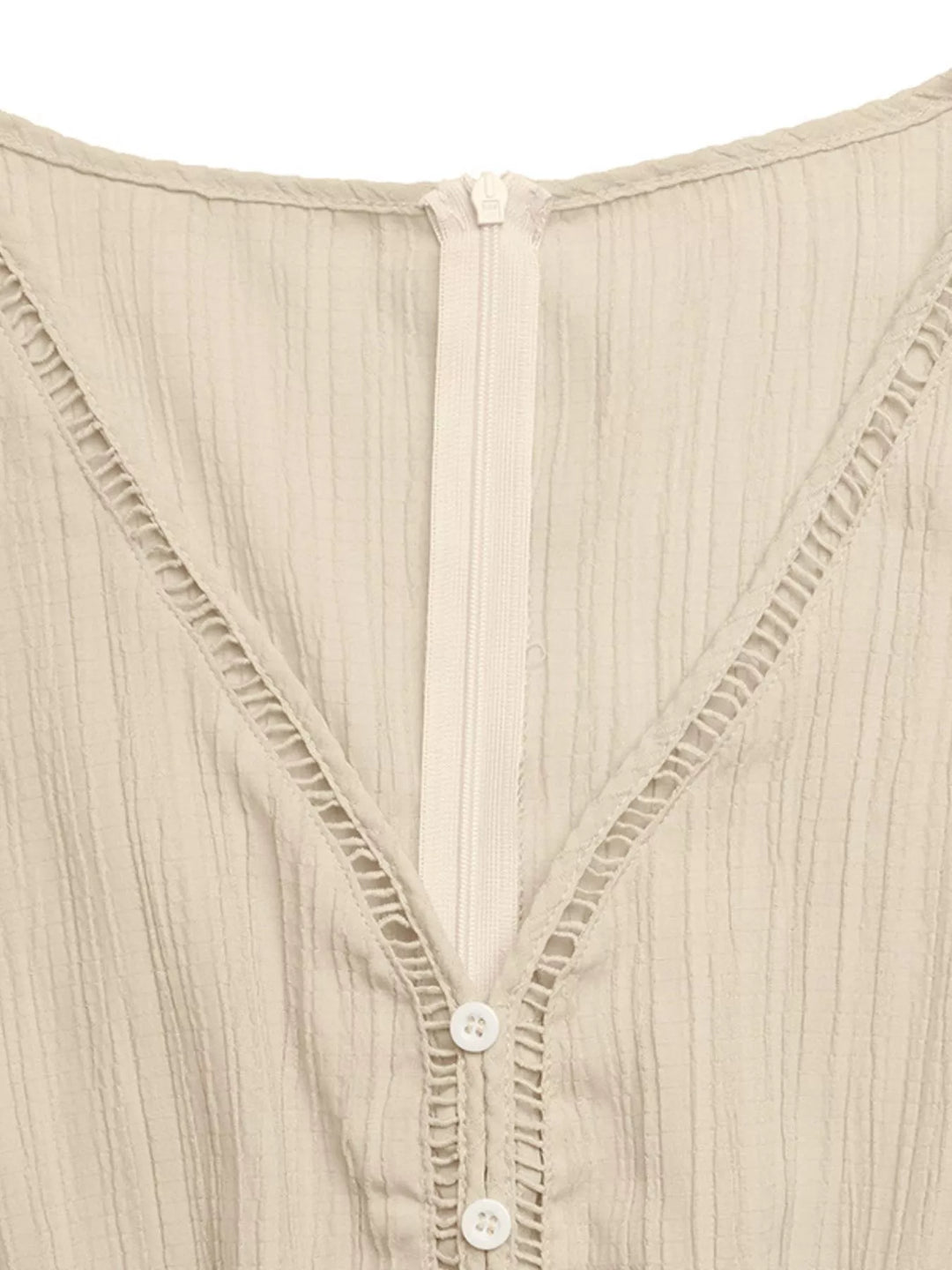 V Neck Drawstring Waist Wide Leg Jumpsuit