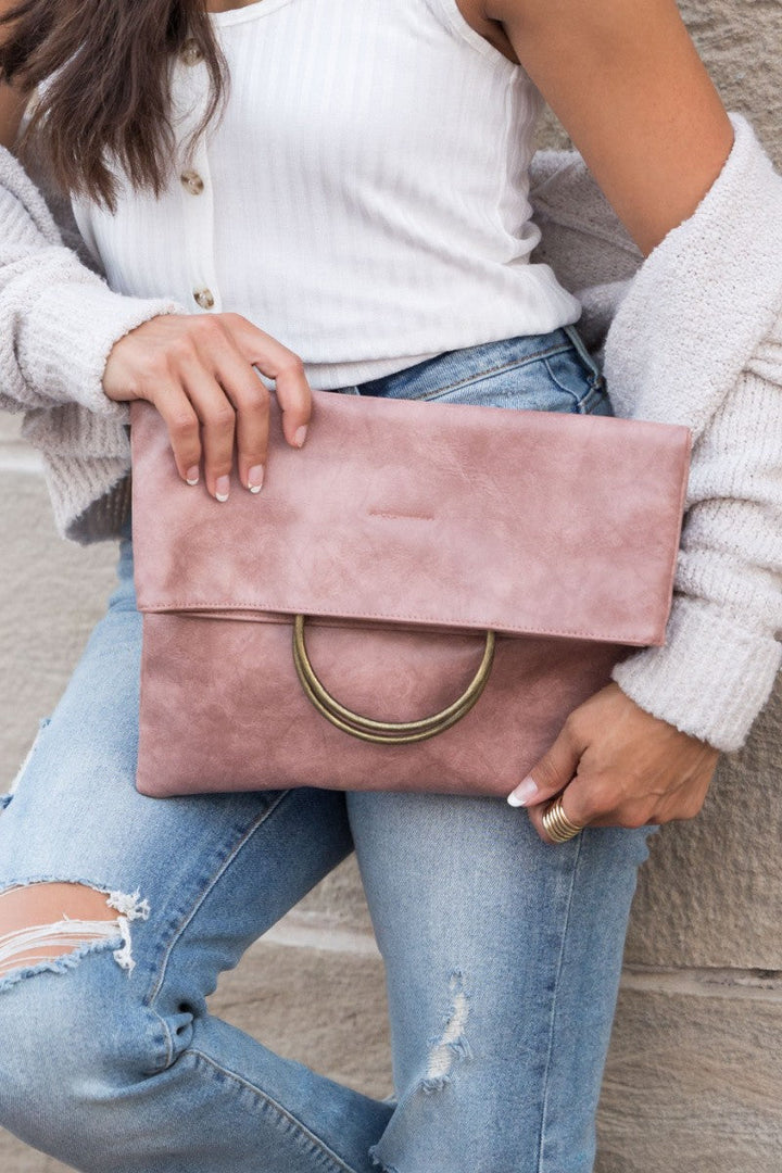 Fold Over O Ring Clutch | Anekay