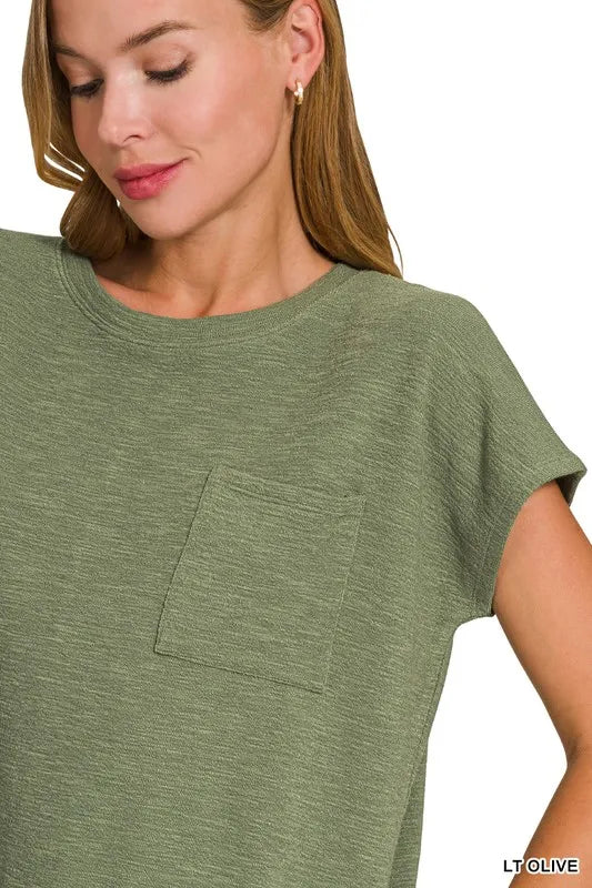 Zenana Round Neck Short Sleeve T Shirt