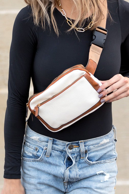 Presly Vegan Leather Everywhere Sling Belt Bag | Anekay