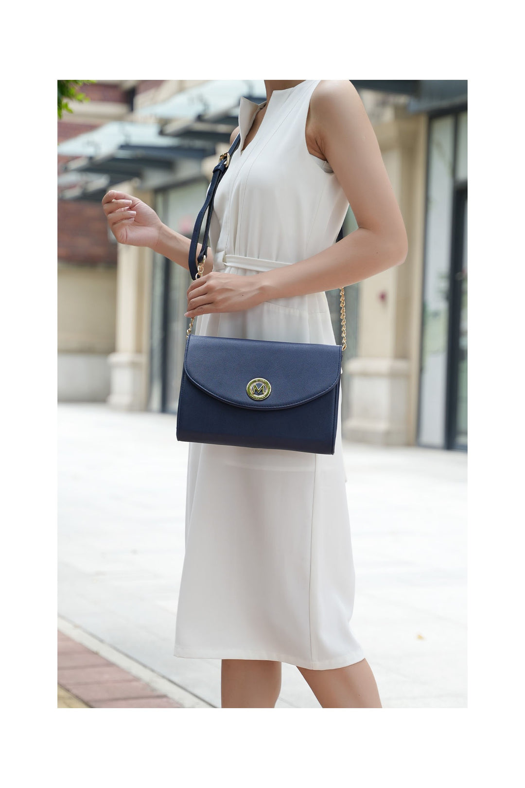 Beige Mkf Collection Andra Crossbody Handbag By Mia K