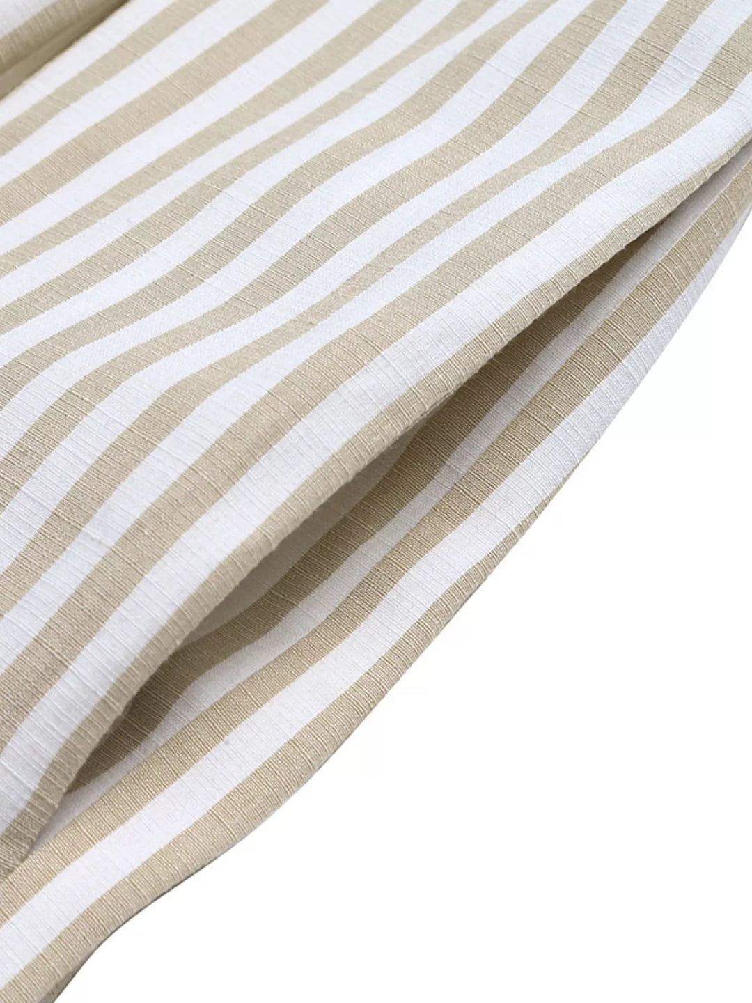 Striped Button Front Wide Leg Jumpsuit