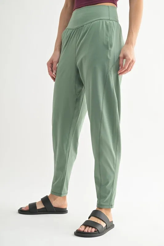 Moss Mono B Flowbarrel High Waist Active Pants 2