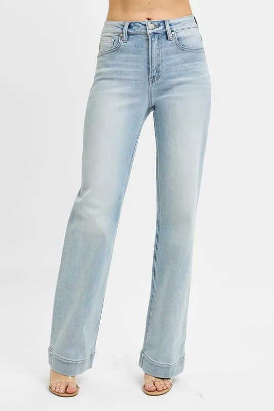 Light Risen High Rise Straight Jeans 1