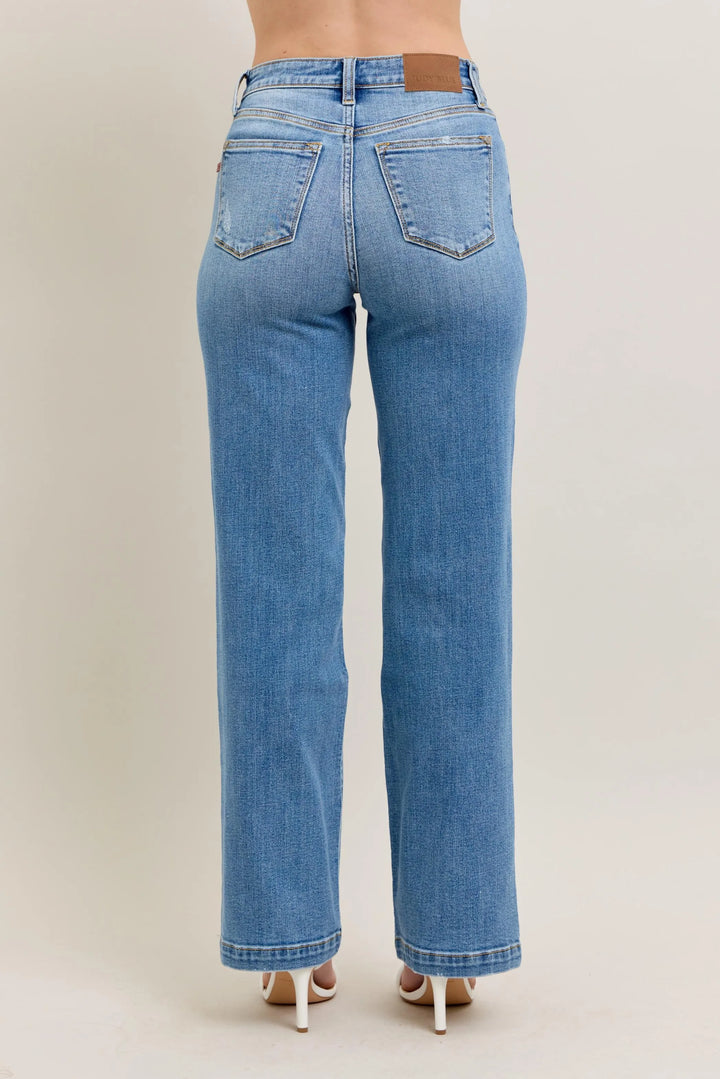 Md Judy Blue Full Size High Waist Straight Jeans Plus Size