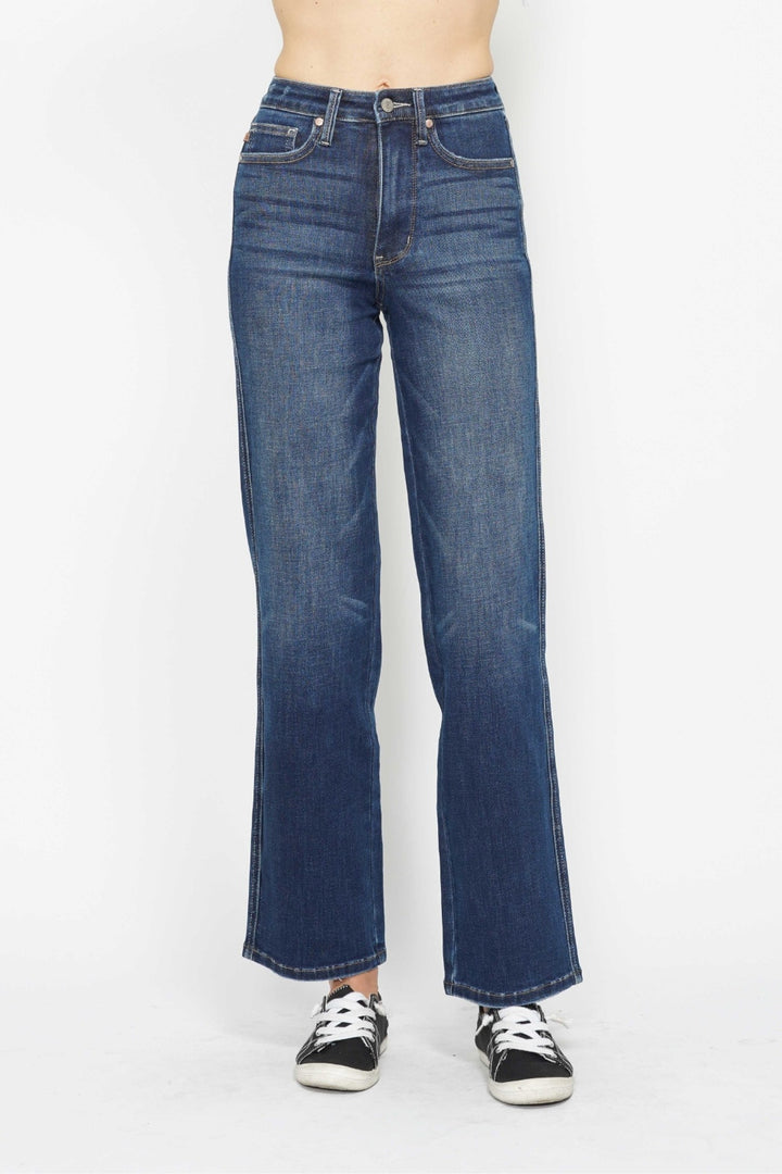 Dark Judy Blue Full Size High Waist Tummy Control Jeans