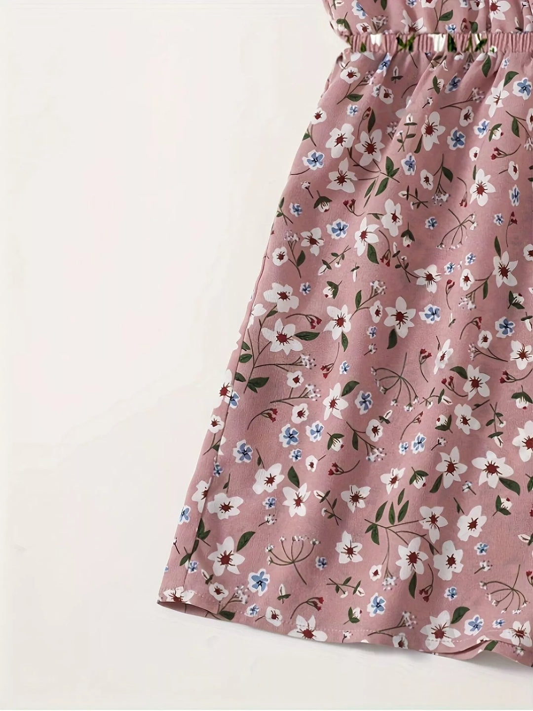 Floral Print Spaghetti Strap Romper 1