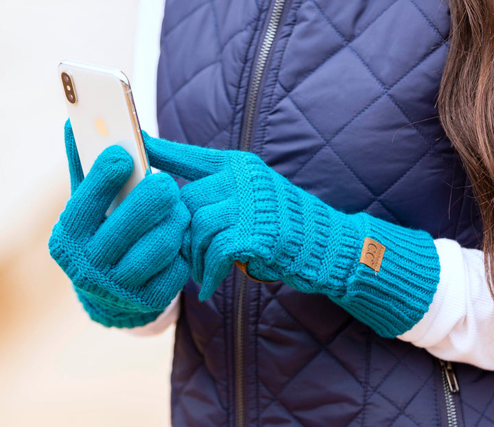 Teal C C® Knit Touch Gloves