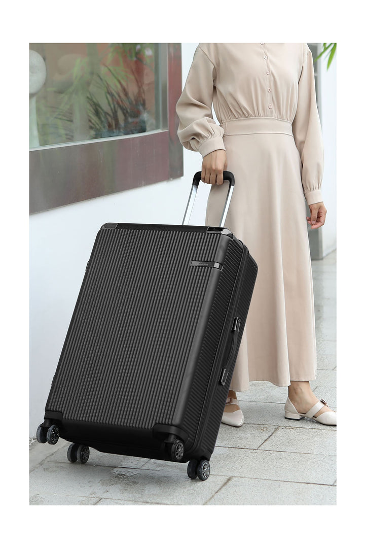 Black Mkf Tulum 22 5 Check In Spinner By Mia K