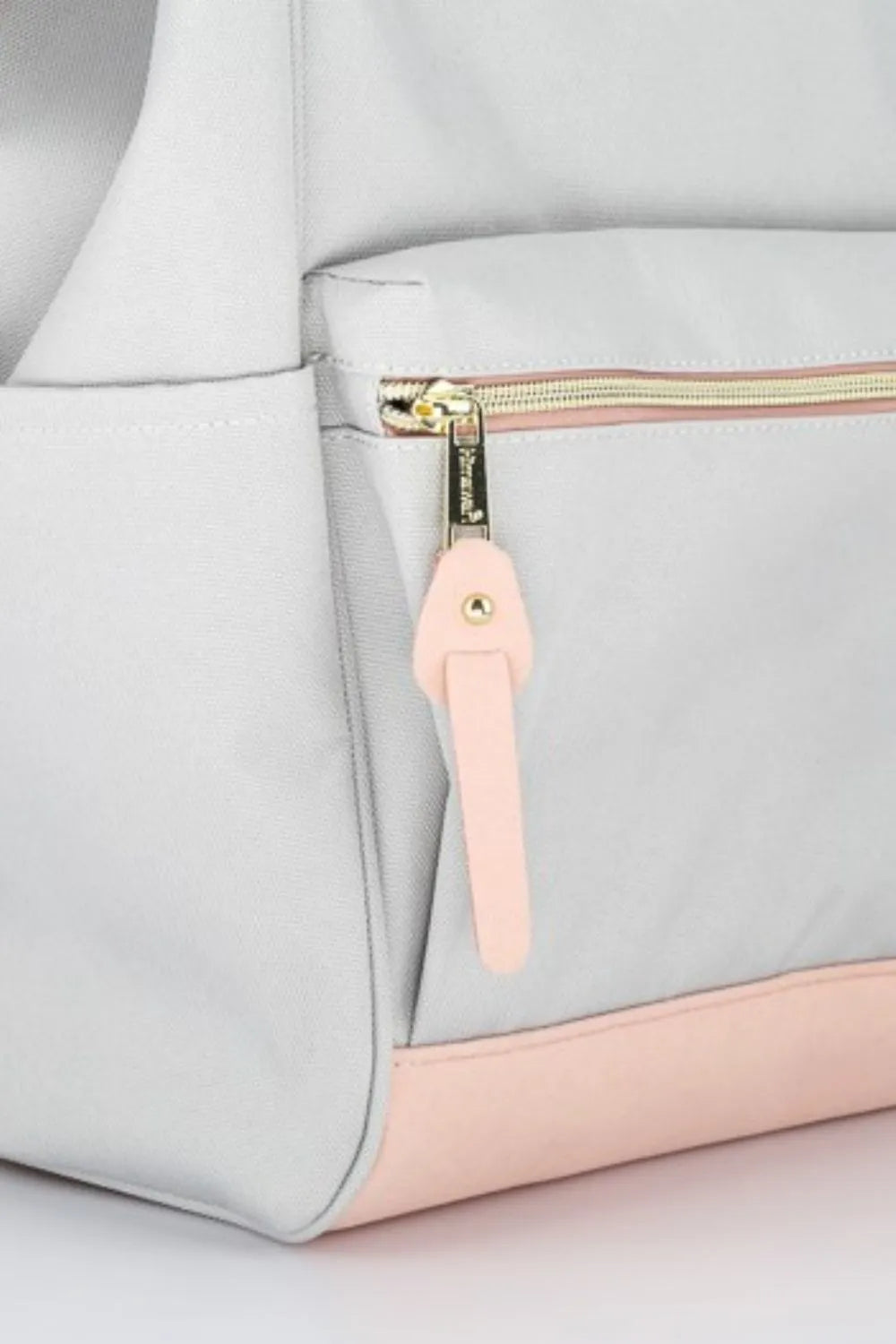 Himawari Contrast Waterproof Canvas Backpack Bag With Side Pockets