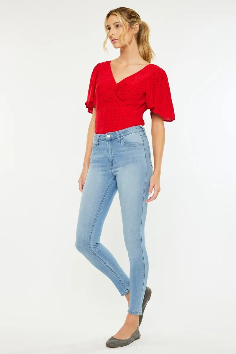 Medium Light Kancan High Rise Super Skinny Jeans