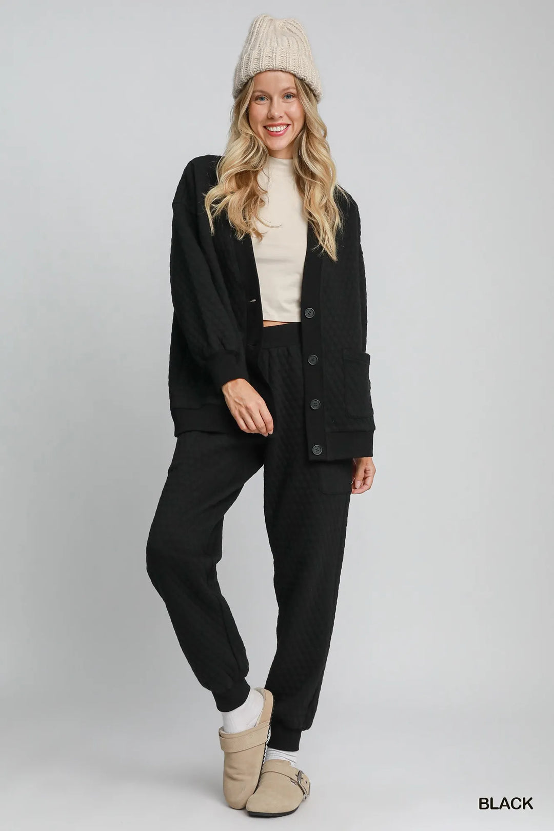 Umgee Button Up Jacquard Cardigan