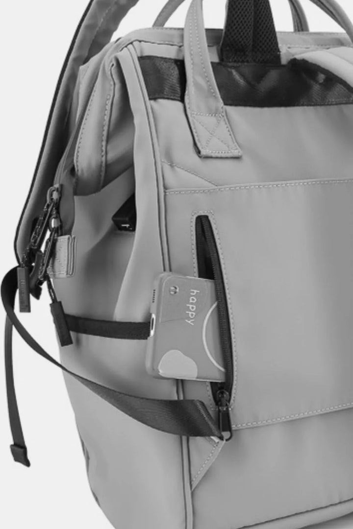 Himawari Waterproof Backpack Bag With External Usb Port