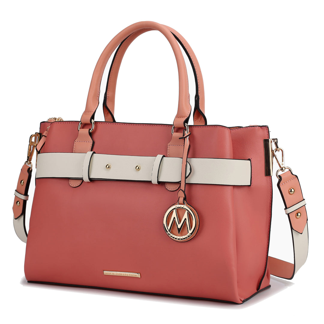 Navy Mkf Jamie Womens Satchel Bag By Mia K
