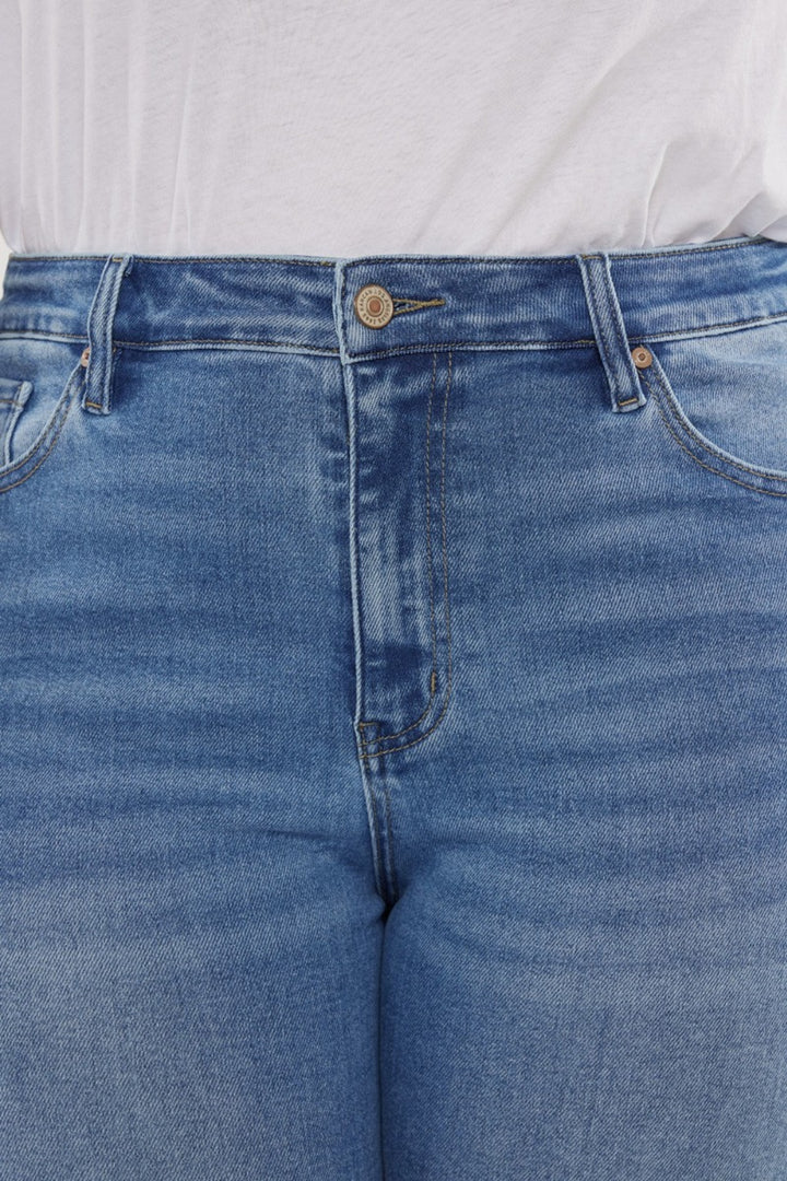 Kancan Full Size Cats Whiskers High Waist Jeans