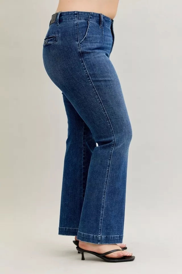 Dk Judy Blue Full Size Mid Rise Bootcut Jeans With Welt Pockets Plus Size