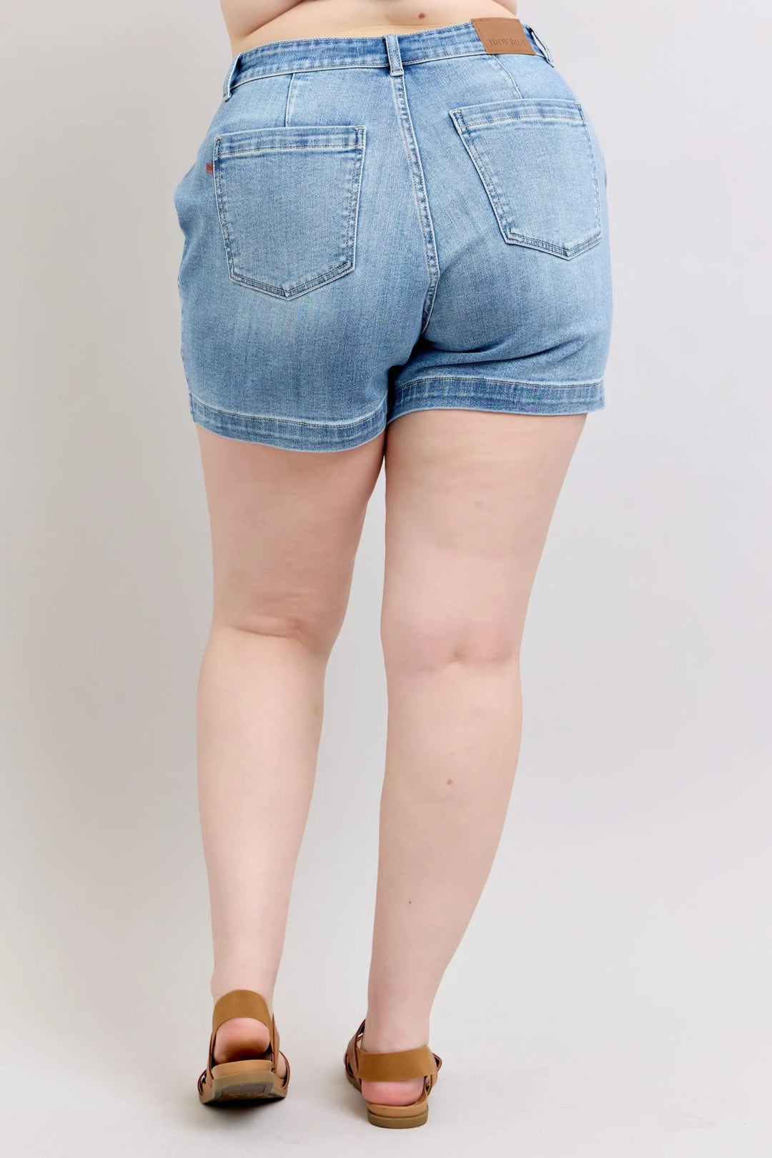 Medium Judy Blue Plus Size High Rise Denim Shorts
