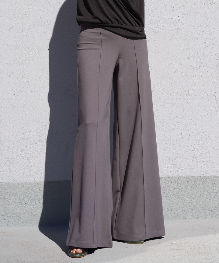 Ponte Wide Leg Full Length Pants