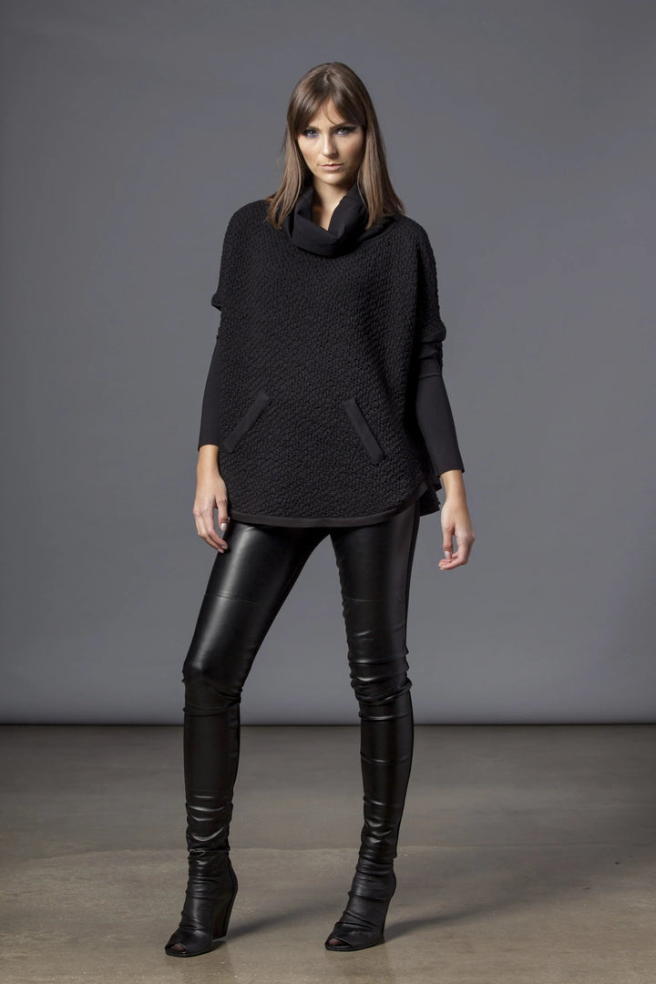 Xsmall Texture Cowl Sweater