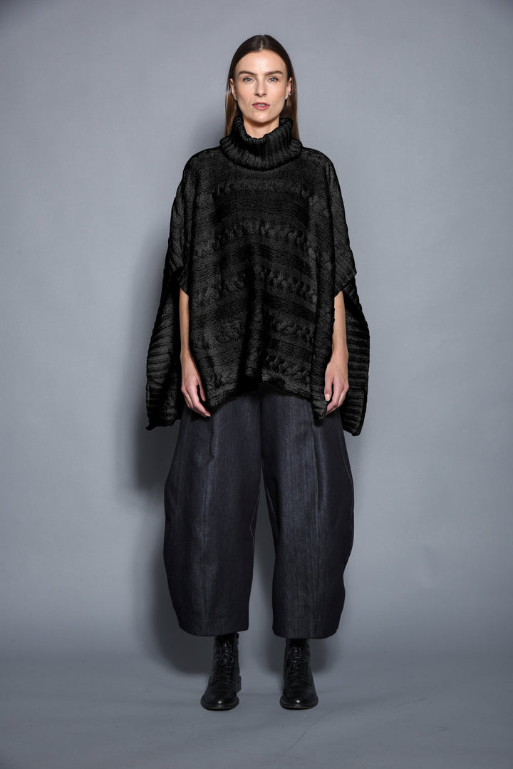 Cable Poncho