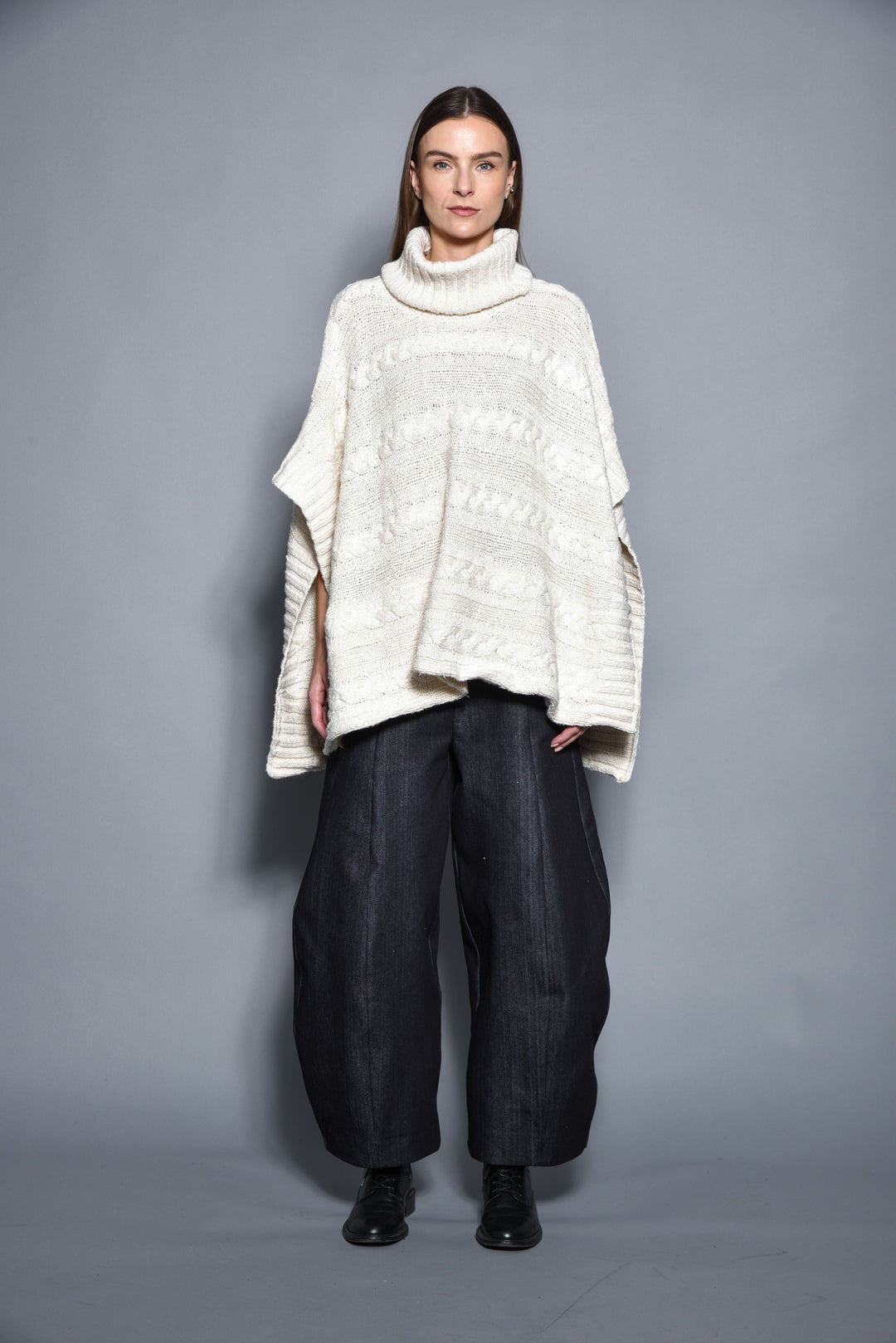 Cable Poncho