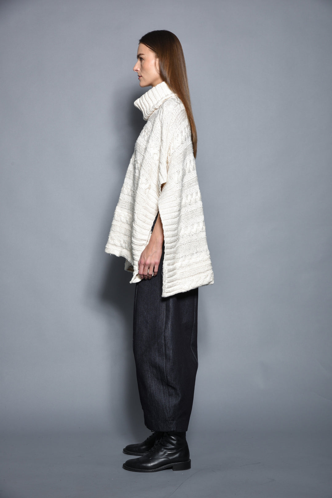 Cable Poncho