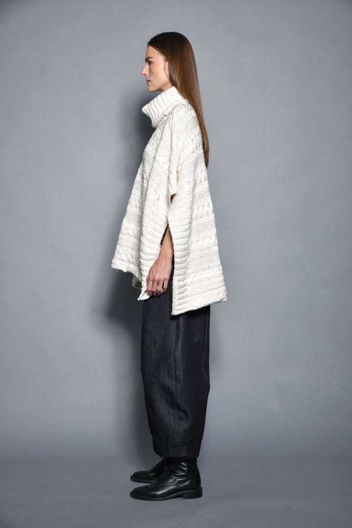 Cable Poncho