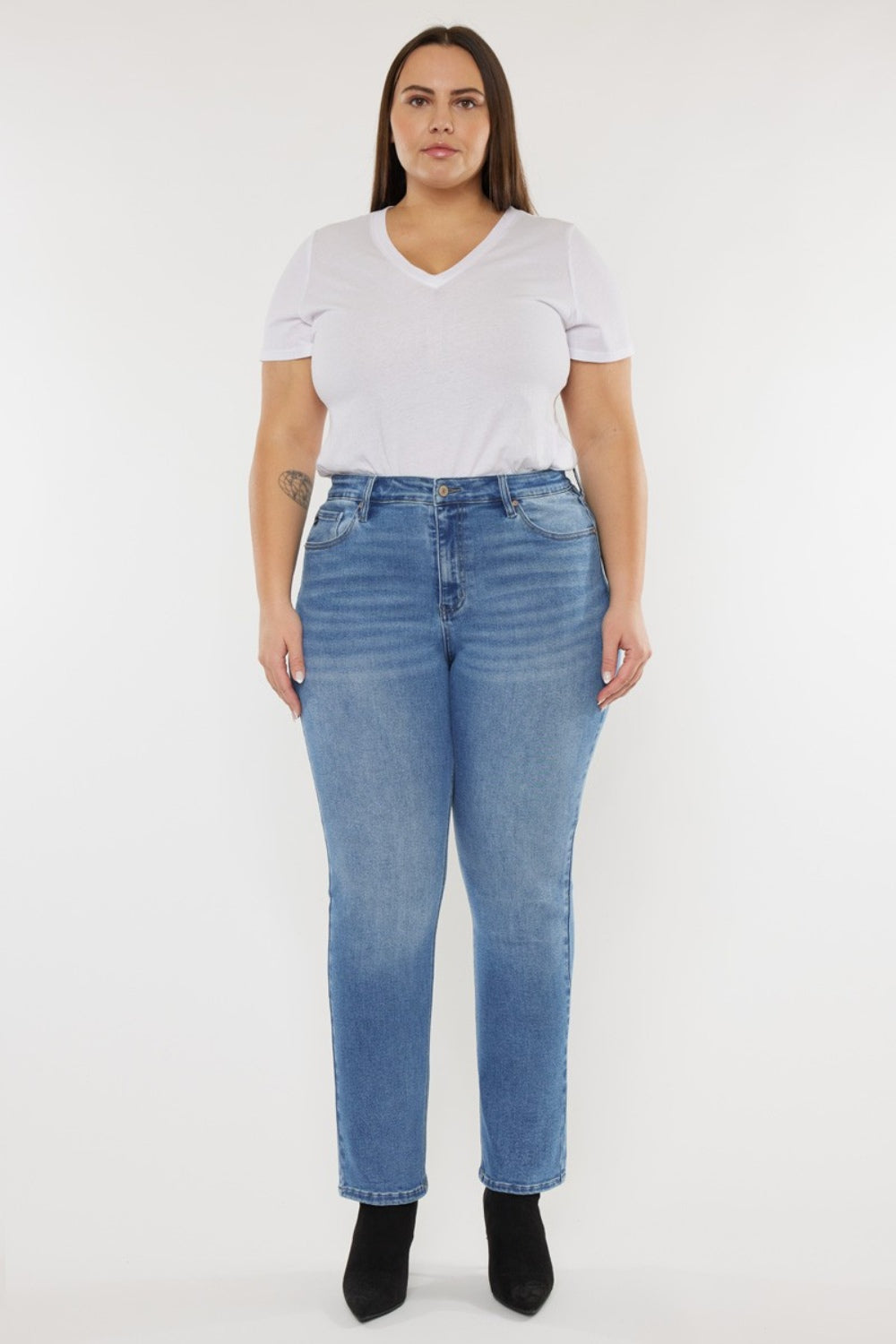 ML Kancan Full Size Cats Whiskers High Waist Jeans